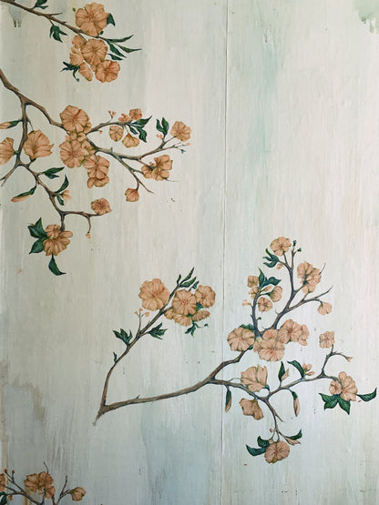 Beguiling Blooms Hand Painted Bespoke Wallpaper