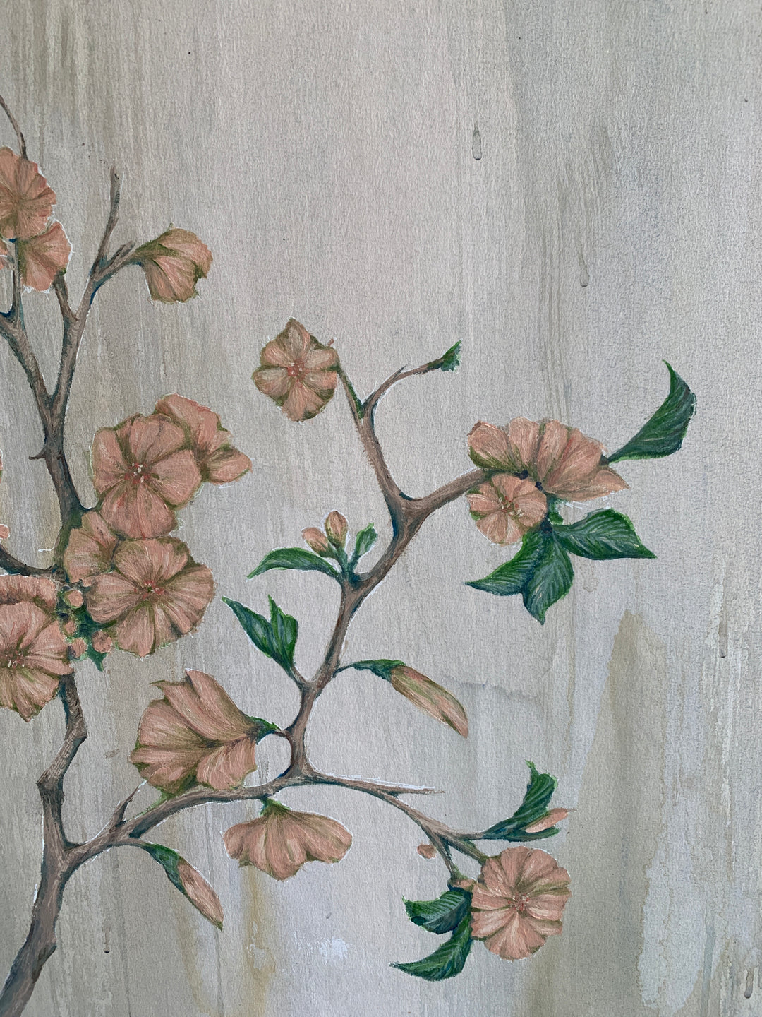 Beguiling Blooms Hand Painted Bespoke Wallpaper