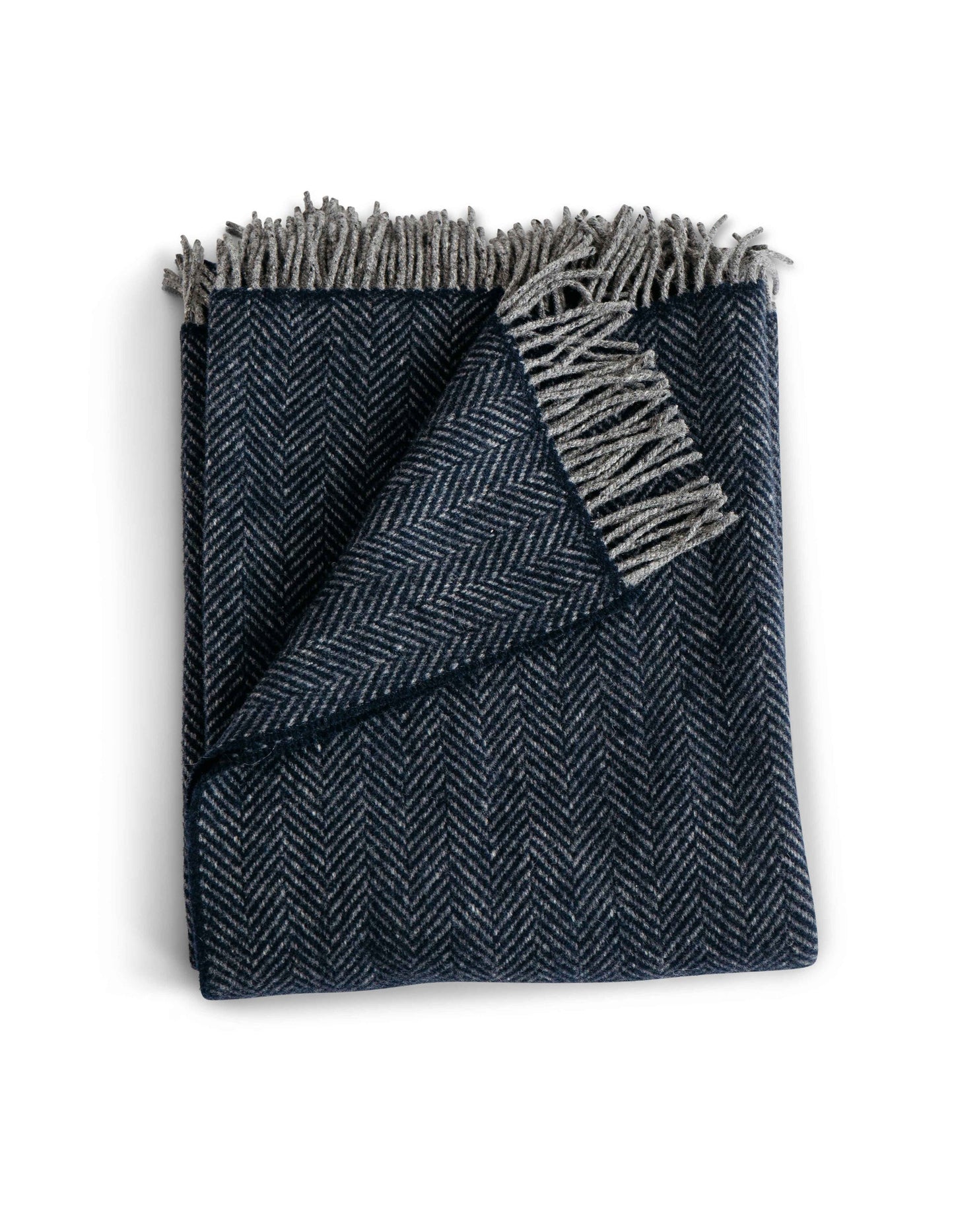 Herringbone With Cashmere Throw