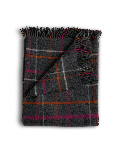 Patterned Merino Throws - Windowpane