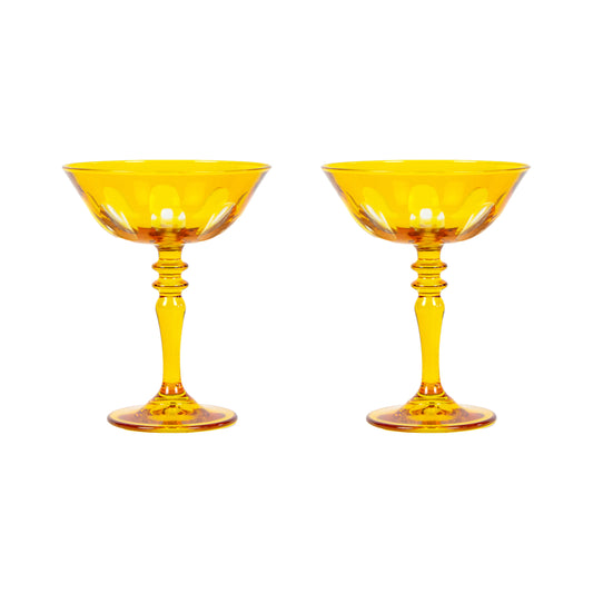 RIALTO GLASS COUPE SET/2, GINGER