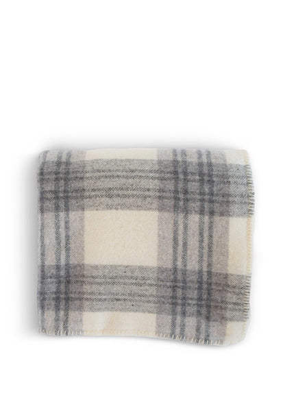 Merino Wool Blanket - Plaid